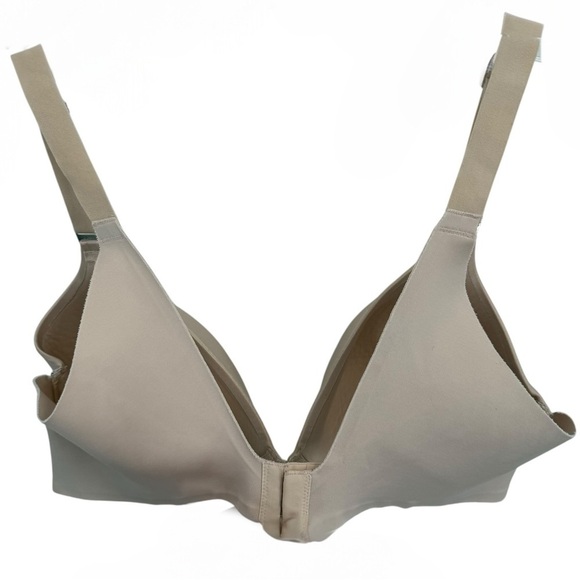 Soma Vanishing Back Full Coverage Bra beige Size 38D Underwire Back Closure - Picture 2 of 6
